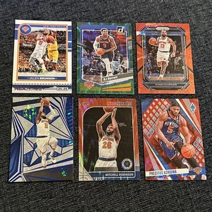 New York Knicks-lotto-6 NFL PARALLEL CARDS-Jalen Brunson/Mitchell Robinson/Barrett - Foto 1 di 4