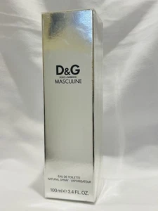 Dolce & Gabbana Masculine Eau De Toilette Spray 3.4 oz / 100 ml Sealed **RARE** - Picture 1 of 4
