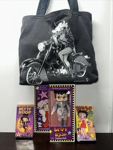 Lote bolsa Betty Boop, cintas VHS y muñeca de moda - Imagen 1 de 22