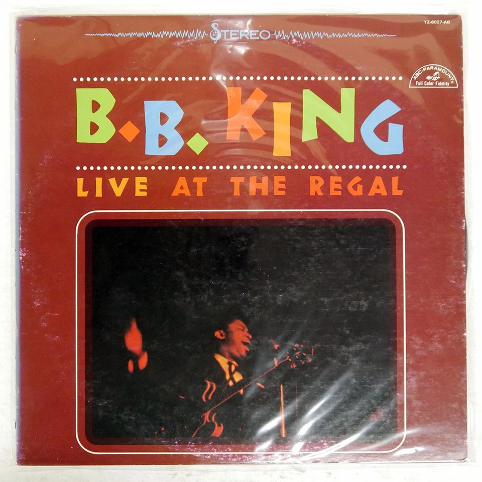 B.B.KING LIVE AT THE REGAL ABC YZ8027AB Japan VINYL LP Foto 1 de 1