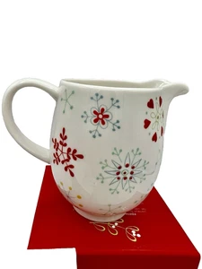Portmeirion Christmas Wish Cream Jug - Holiday Snow Flake Heart Design - Bild 1 von 9