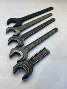 Lot of 5 Netsuren & Other  27mm, 24mm, 22mm Machinist Wrenches Japan (25N40) - Bild 1 von 6
