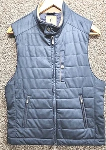 RYE 51 The Colton Microsuede Vest Size 52 Large Navy Blue - Picture 1 of 12