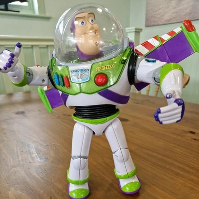 Buzz Lightyear Toy Story Talking Disney Pixar Action Figure Thinkway 12” - WORKS - Image 1 of 4
