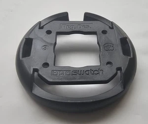 POP Swatch 46,6 mm black protector ring watch spare part vintage - Imagen 1 de 4