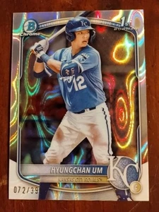 HYUNGCHAN UM 2025 Bowman Chrome Baseball Prospects #BCP-119 LAVA Ref #'d 072/399 - Foto 1 di 3