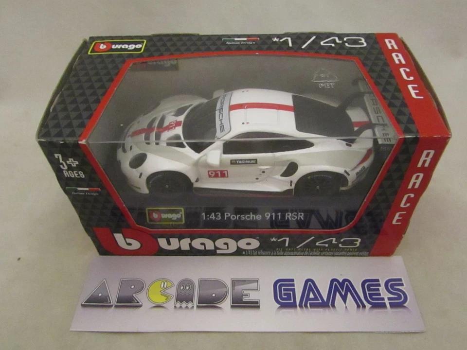 VOITURE 1/43 PORSCHE 911 RSR - BURAGO (vendeur pro) - Photo 1/1
