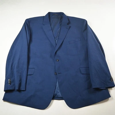 Joseph Abboud 54R Azul Elástico Lana Cremallera Bolsillo Traje Chaqueta Abrigo Deportivo Foto 1 de 4