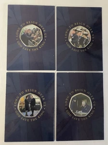 Westminster Collection King Charles III Picture Medals Set of 4 - Picture 1 of 9