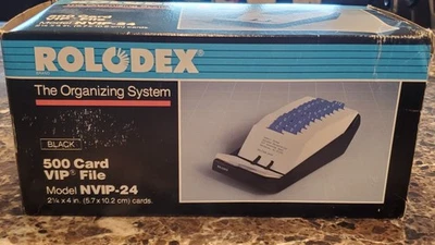 NEW Vintage Rolodex NVIP-24 500 Card VIP File Organizing System Business - Image 1 of 3