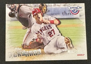 2013 Topps Opening Day Mike Trout #PH-3 Baseball CARD LA Angels Play Hard - Picture 1 of 2