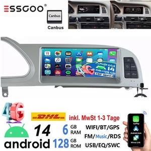 Android14 8.8" Autoradio CarPlay GPS Navigatore per AUDI A6 C6 MMI 2G 2005-2009 6+128G - Foto 1 di 20
