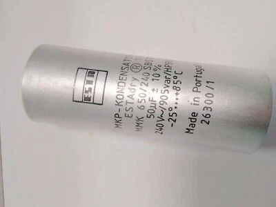 ESTA 50 uF 240 Volts, Condo / Condensateur de Démarrage 50MF 240V à cosses