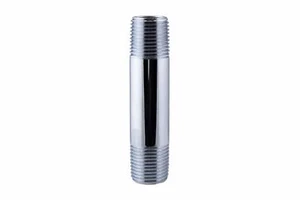Midline Valve Chrome Plated Lead Free Brass Pipe Fitting Nipples Schedule USA - Picture 1 of 31