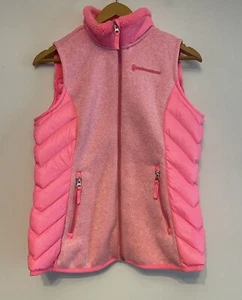 FREE COUNTRY Ladies Fluro Pink Gilet Sleeveless Jacket Lined Thick Full Zip Sz L - Picture 1 of 16