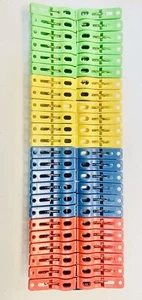 48 Pcs Plastic Clothespins Laundry Clothes Pins Large Spring Multi Color- 3 Pack - Picture 1 of 5
