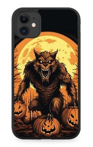Funda de teléfono de goma con dibujos animados para hombre lobo hombres lobo Halloween lobo eran DQ82 - Imagen 1 de 2