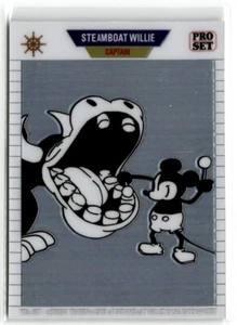2024 Foglia Steamboat Willie Topolino 1989 bianco prismatico 1/2 #89SW-01 - Foto 1 di 2