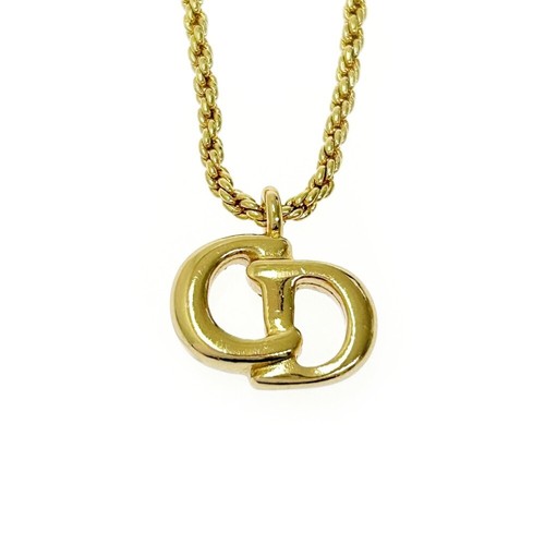 Collana donna Christian Dior placcata oro logo CD oro 408156