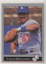 1992 Leaf 2014 Leaf Memories Buyback Gold /5 Carlos Hernandez #54