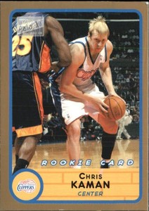 2003-04 Bazooka Parallel Los Angeles Clippers Basketball Card #226A Chris Kaman