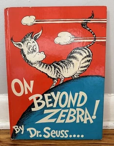Vintage 1955 On Beyond Zebra by Dr Seuss Random House Hardcover Discontinued - Imagen 1 de 18