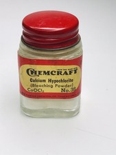 Vintage ChemCraft 1950s Porter Chemical Jar Replacement Calcium Hypochlorite