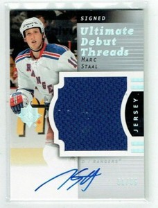 07-08 UD Upper Deck Ultimate Debut Threads  Marc Staal  /35  Jersey  Auto