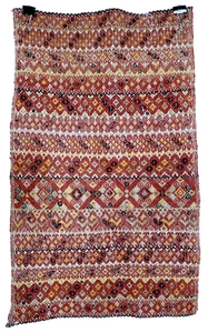 Maya Webtextil Chiapas Mexiko Panel Wolle Panel Todessymbol Vintage - Bild 1 von 14