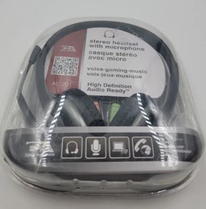 Cyber Acoustics - AC-201 Stereo Headset with Separate Headphone and Microphone - Picture 1 of 2