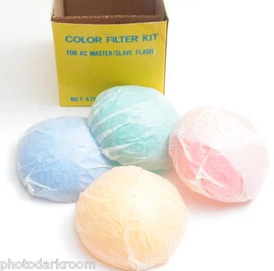 Color Filter Kit for AC Master/Slave Flash F-475 - Red Green Blue Amber NEW F15 - Image 1 of 2