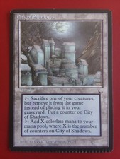 HEAVY CRIMP ERROR MISPRINT City Of Shadows The Dark MTG Magic the Gathering