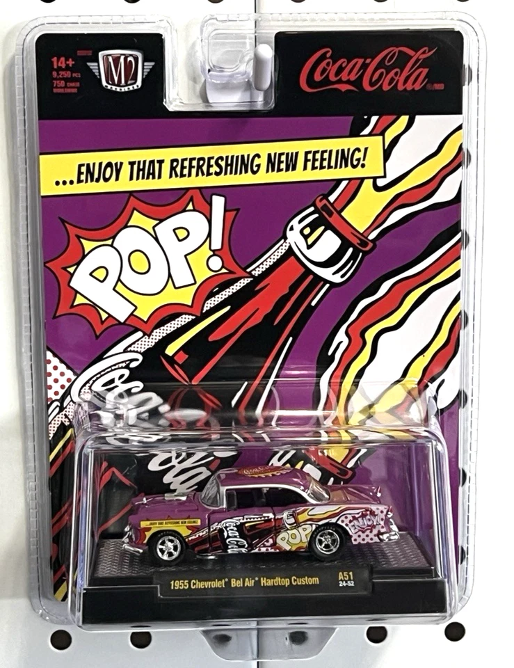 M2 Machines Coca Cola Series 1955 Chevrolet Bel Air Hardtop Custom A51 - Image 1 of 1