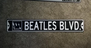 BEATLES BLVD Street Road Sign Metal John George Paul Ringo 36 Inch - Picture 1 of 1