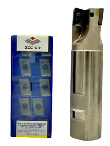 1 x Schaftfräser ø 32 mm Z=3 Weldon + 10 x APKT 160408-PM YBG202 für Stahl & VA - Bild 1 von 1