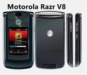 Original Unlocked Motorola Razr 2 V8 2GB 2.0MP Flip Java Cell Mobile Phone - Picture 1 of 20