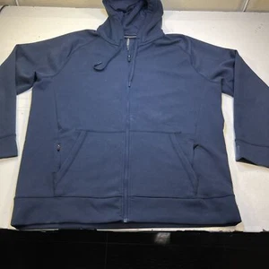 CHAQUETA SUDADERA CON CAPUCHA DIEZ MIL PESO MEDIANO TECH Completa con Cremallera XXL Azul - Imagen 1 de 6