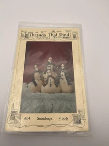 SNOWBOYS Snowman Pattern by Threads That Bind #114 - Picture 1 of 4