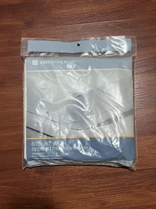60" x 80" Matratzenbezug mit Reißverschluss Queen Size wasser-/fleckenfest hypoallergen - Bild 1 von 2