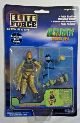 Elite Force Army Desert Ops ASSAULT RECON Blue Box Toys 2002 NIB - Image 1 of 4