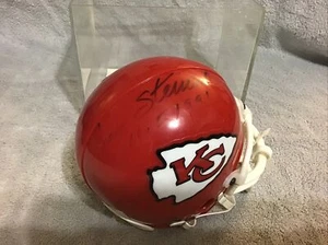 JAN STENERUD #3 Kicker Kansas City Chiefs Autograph Riddell Mini Helmet In Case - Picture 1 of 7
