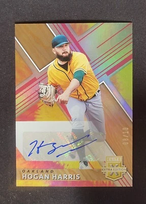 2019 Elite Extra Edition HOGAN HARRIS PINK TIE DYE /10 SSP Rookie Auto RC - Image 1 of 3
