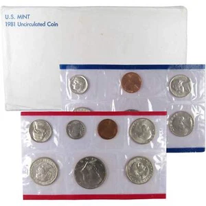 1981 Uncirculated Coin Set U.S Mint Original Government Packaging OGP - Picture 1 of 6