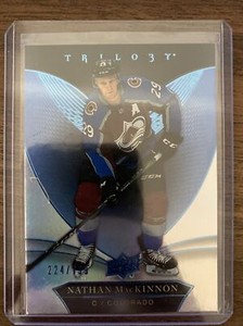 2018-19 UD Trilogy Nathan MacKinnon #30 Blue Foil #/799 Avalanches SP