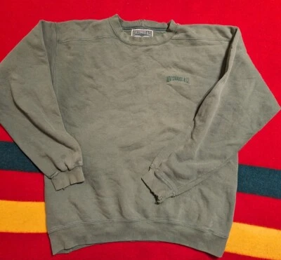 Vintage 90s Levi's Green  Embroidered Crew Neck Sweatshirt Size M USA Made Fade - Image 1 of 4