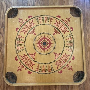 Antikes Carrom Spielbrett Anfang 1900. Volkskunst Spielbrett Anfang 1900 - Bild 1 von 8