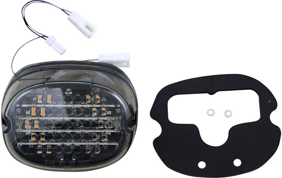 Indicadores integrados de luz LED de baixo perfil Custom Dynamics lente de fumaça sem janela - Imagem 1 de 2