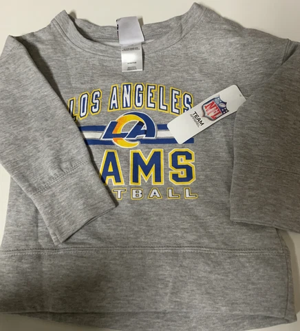 🧷 NFL LOS ANGELES RAMS GIRLS TODDLER SWEATSHIRT, XS(4/5) 🆕 Cover