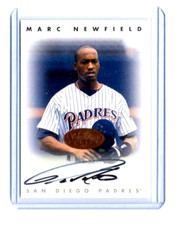 Marc Newfield 1996 Leaf Signature Series Bronze On Card Autograph Auto