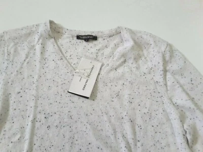 Jeanne Pierre кашемир настоянный крапинками свитер белый или черный несколько размеров - Изображение 1 из 4